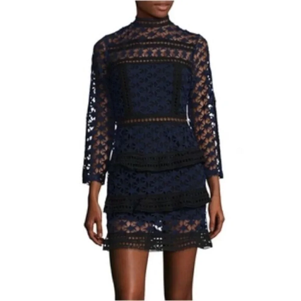 Few Moda Star Lace Mini Dress - Picture 2 of 11